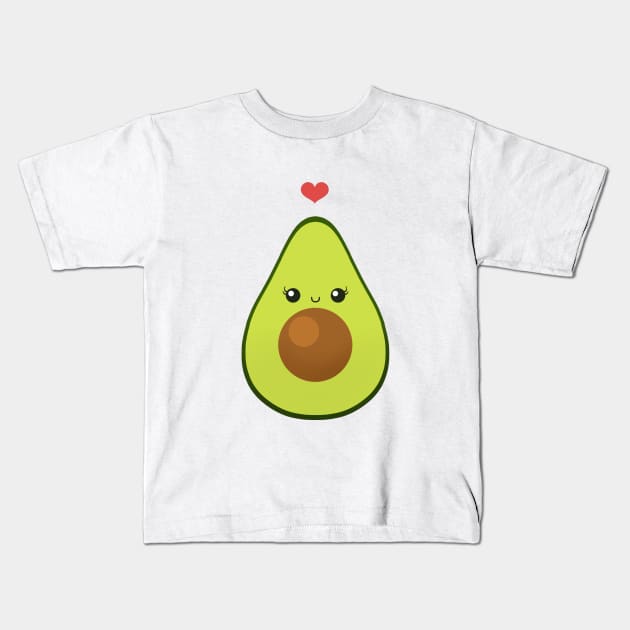 Avocado Love Kids T-Shirt by Redheadkls